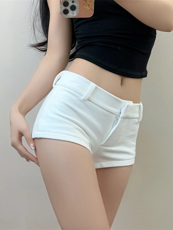 Nova Bodycon Shorts-White