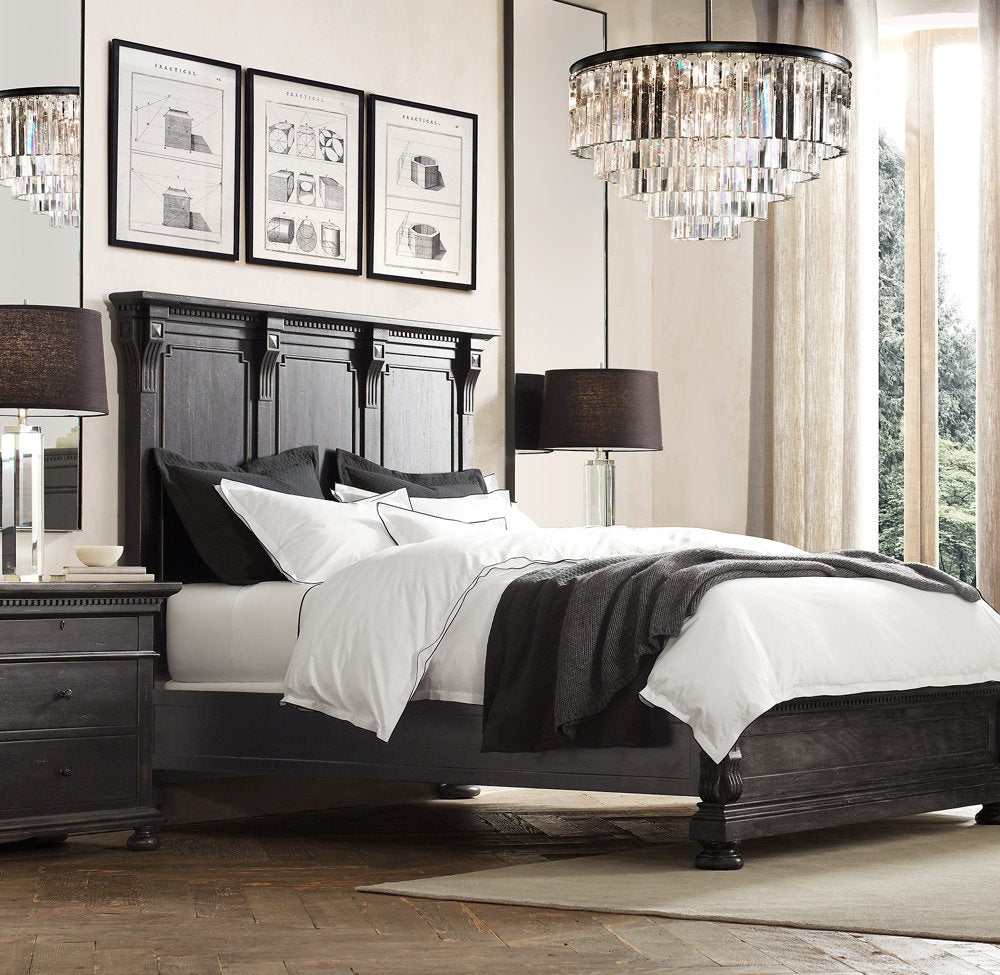 1920s Odeon Crystal Round Chandelier 32"