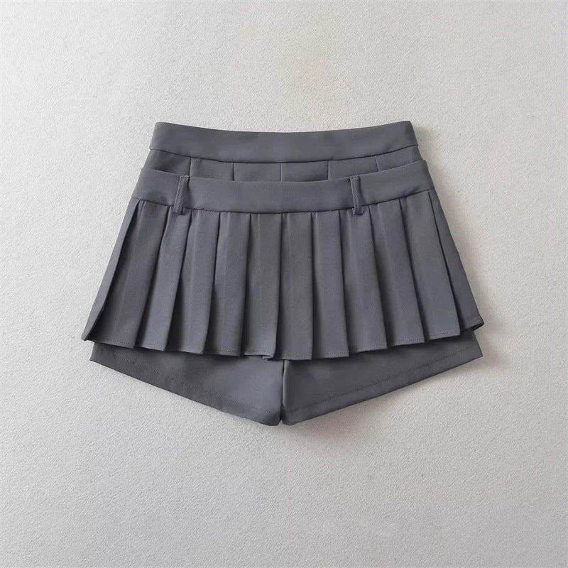 Bellamy Bow Skort-Heather Grey