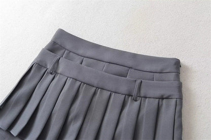 Bellamy Bow Skort-Heather Grey