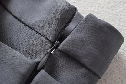 Bellamy Bow Skort-Heather Grey