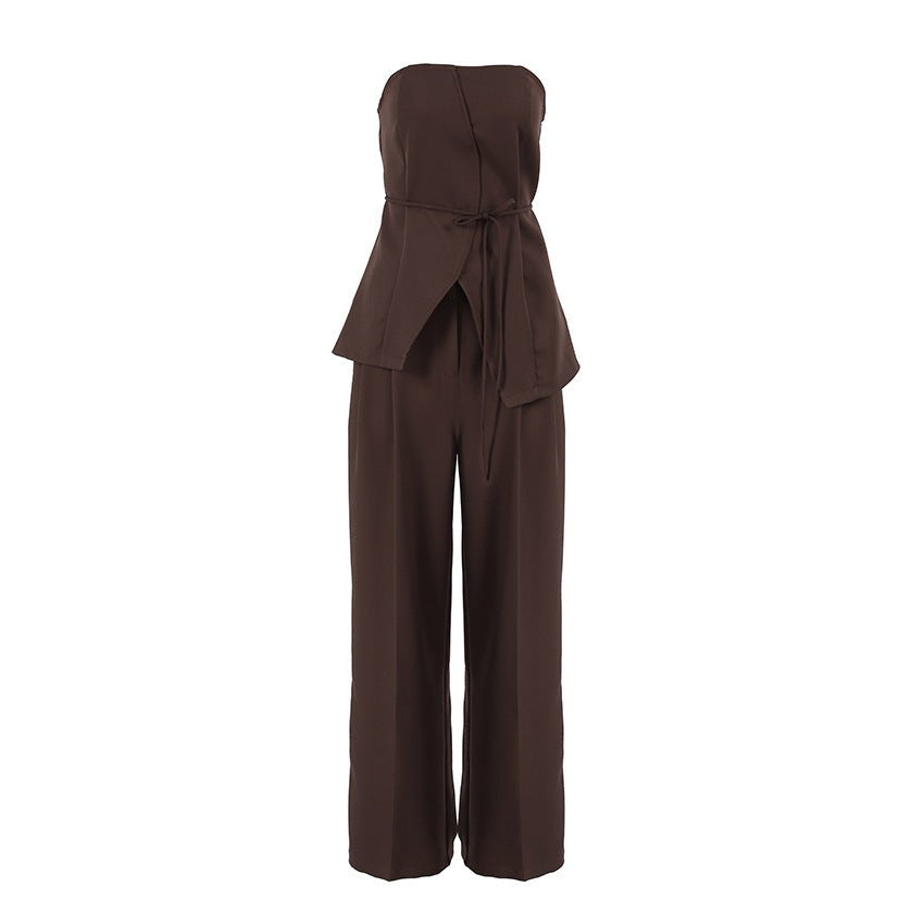 Carmielle Two-Piece Set-Espresso