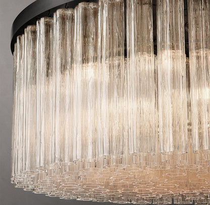 Cielo Round Glass Chandelier 48"