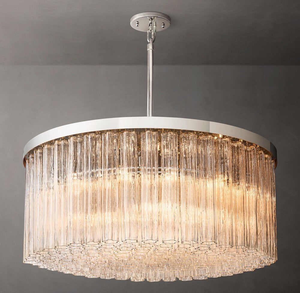 Cielo Round Glass Chandelier 48"