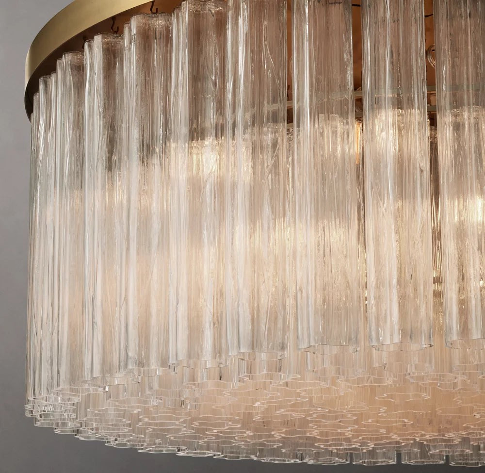 Cielo Round Glass Chandelier 48"