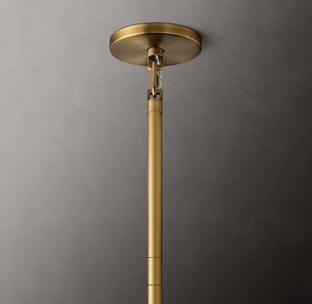 Cielo Three-Tier Round Glass Chandelier 48"