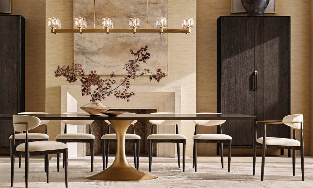 Demaret Linear K9 Glass Chandelier 72"