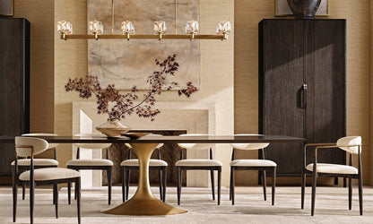 Demaret Linear K9 Glass Chandelier 72"