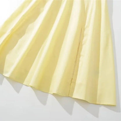 Elara Wrap Sundress-Yellow