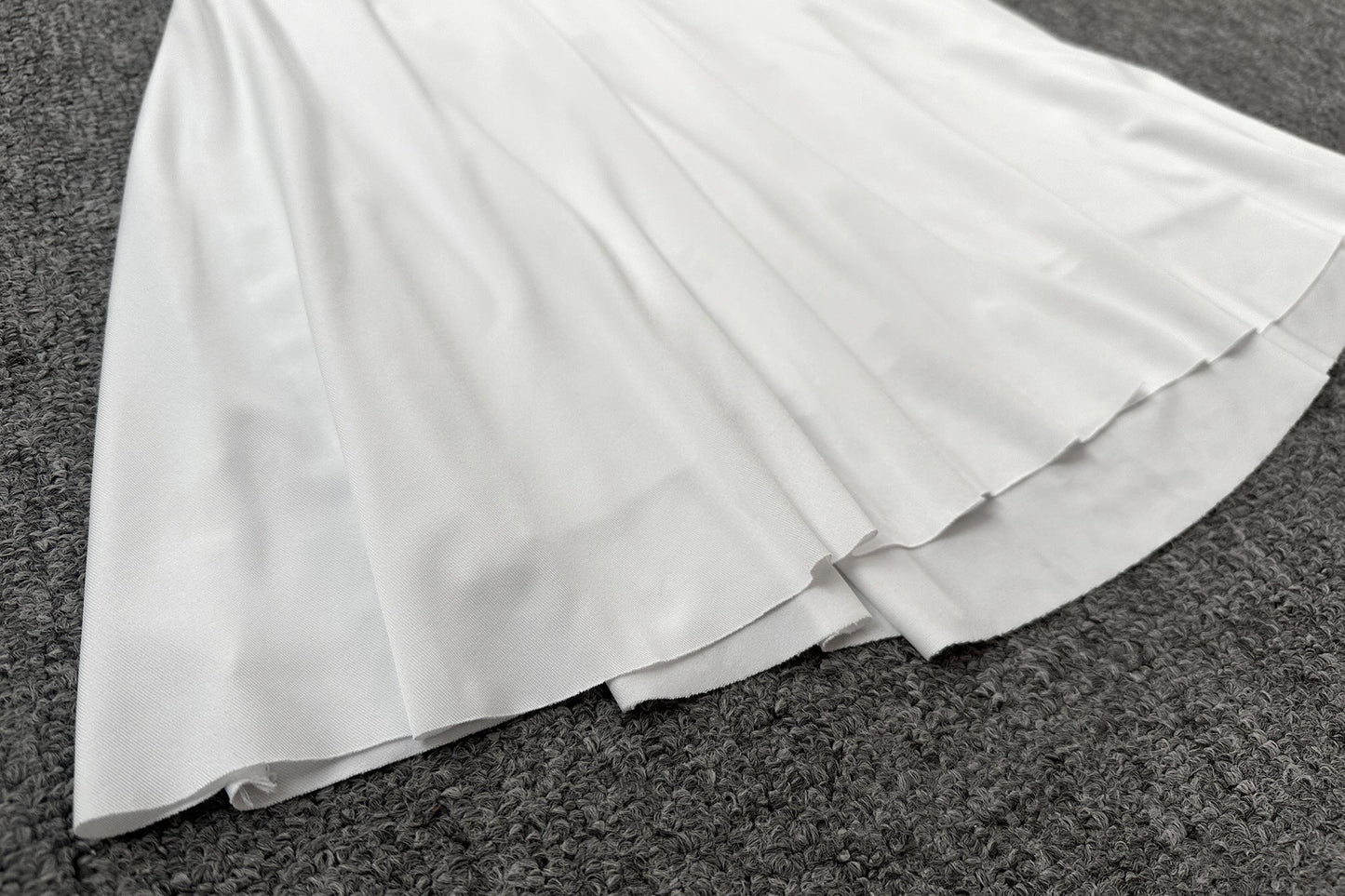 Elina Pleated Mini Dress-Ivory