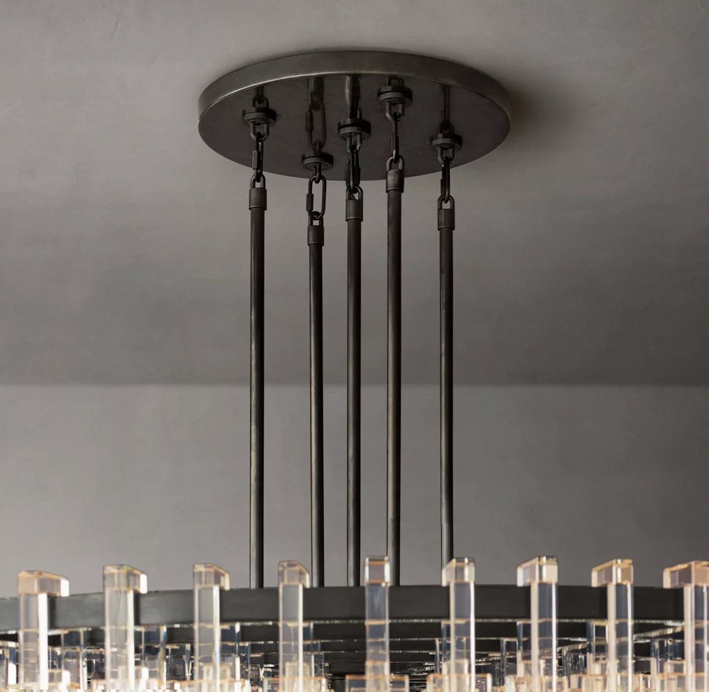 Marignan Round Crystal Chandelier 60"