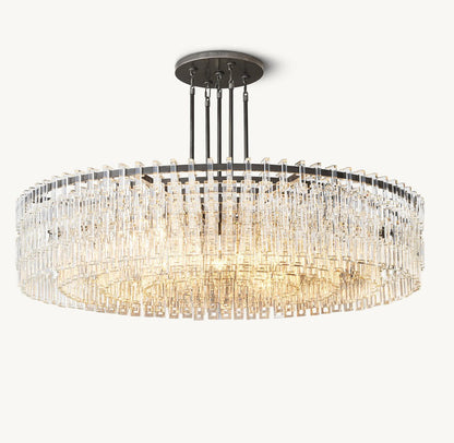 Marignan Round Crystal Chandelier 60"