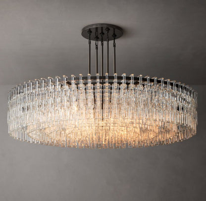 Marignan Round Crystal Chandelier 60"