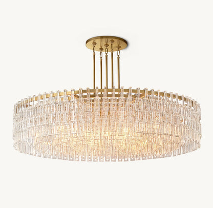 Marignan Round Crystal Chandelier 60"