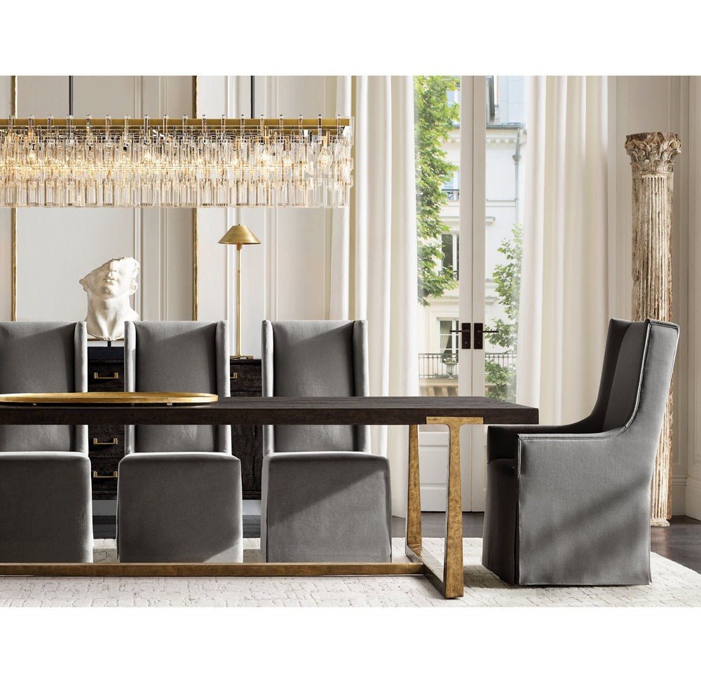 Marignan Tiered Rectangular Crystal Chandelier 60"