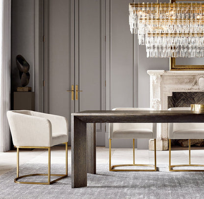 Marignan Tiered Rectangular Crystal Chandelier 60"