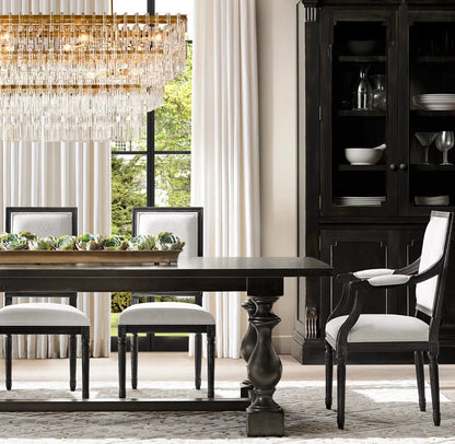 Marignan Tiered Rectangular Crystal Chandelier 60"