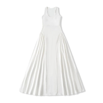 Orielle Racerback Dress-Ivory