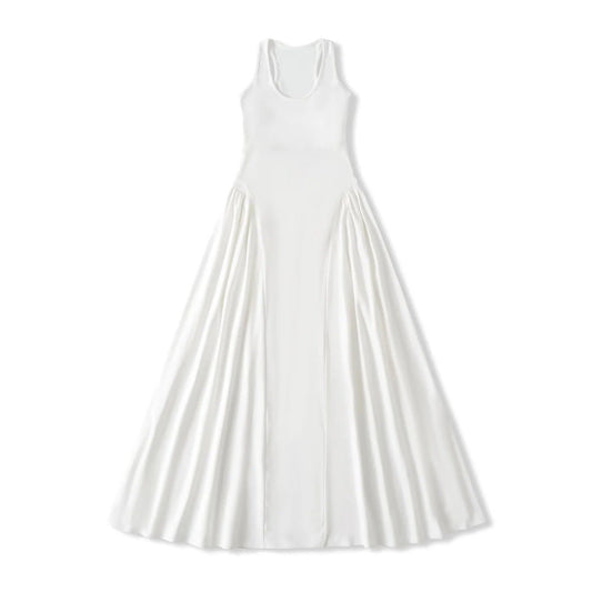 Orielle Racerback Dress-Ivory