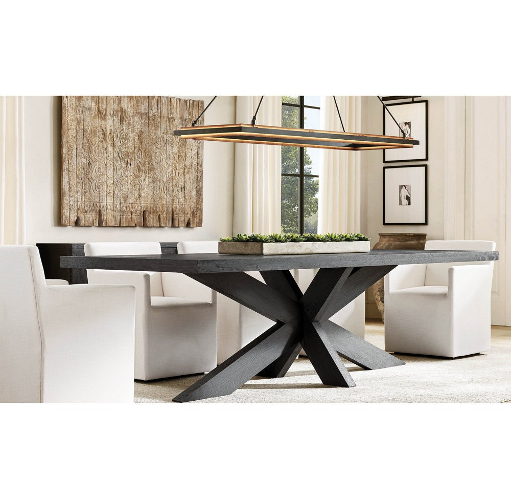 Peralta Integrated LED Rectangular Iron Chandelier 62"