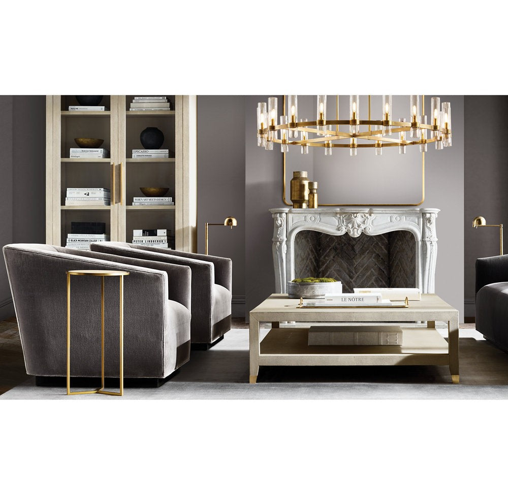 Ravelle Round Glass Chandelier 60"