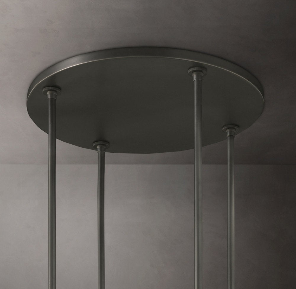 Ravelle Round Glass Chandelier 60"