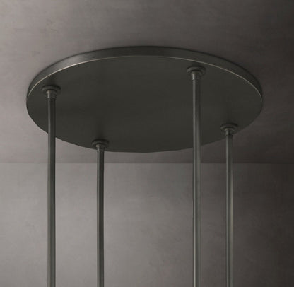 Ravelle Round Glass Chandelier 60"