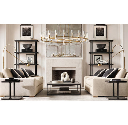 Ravelle Round Glass Chandelier 60"