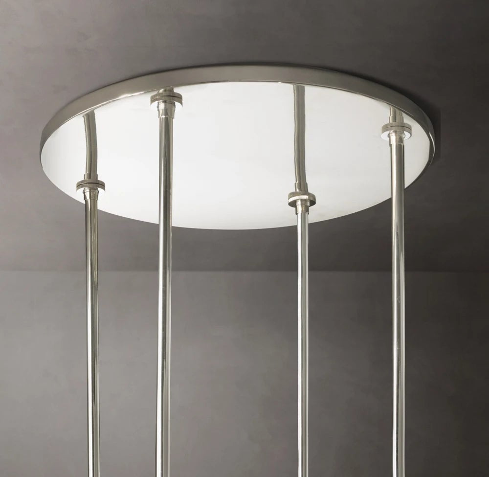 Ravelle Round Glass Chandelier 60"