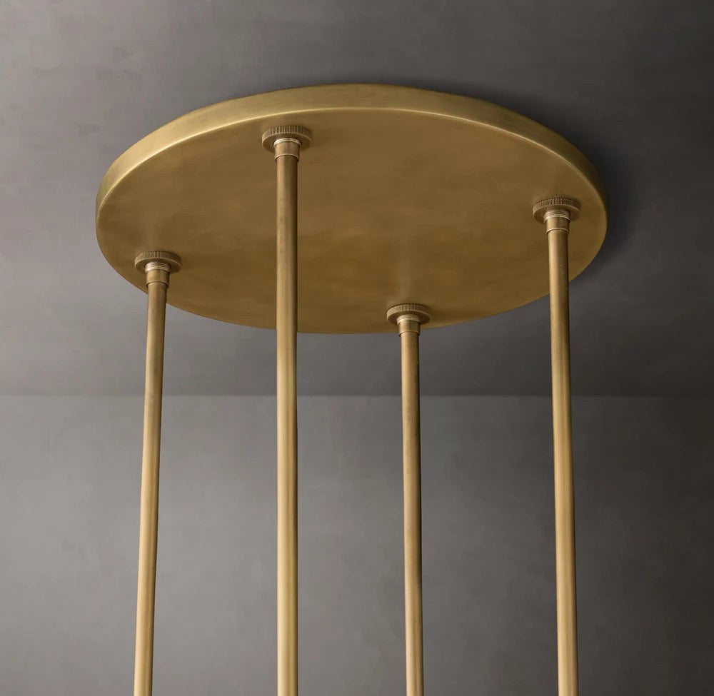 Ravelle Round Glass Chandelier 60"