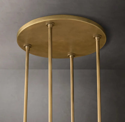 Ravelle Round Glass Chandelier 60"