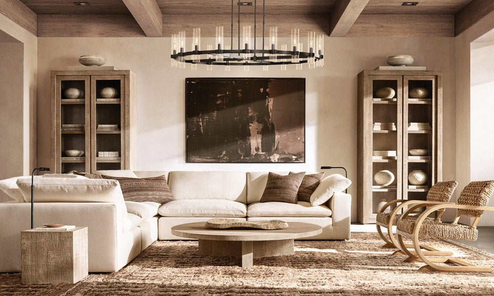 Ravelle Round Glass Chandelier 60"