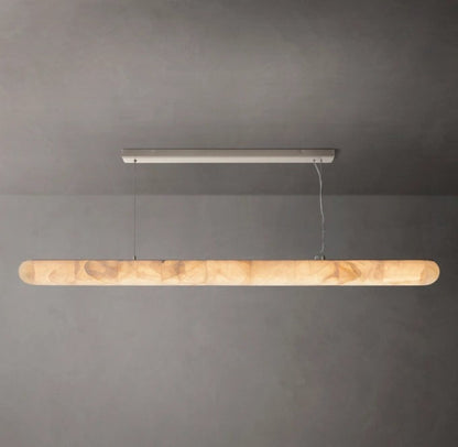 Rivage Lisse Calcite Linear LED Chandelier 80"