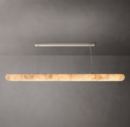Rivage Lisse Calcite Linear LED Chandelier 80"