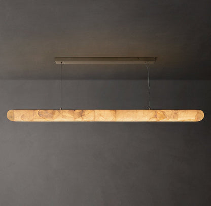 Rivage Lisse Calcite Linear LED Chandelier 80"