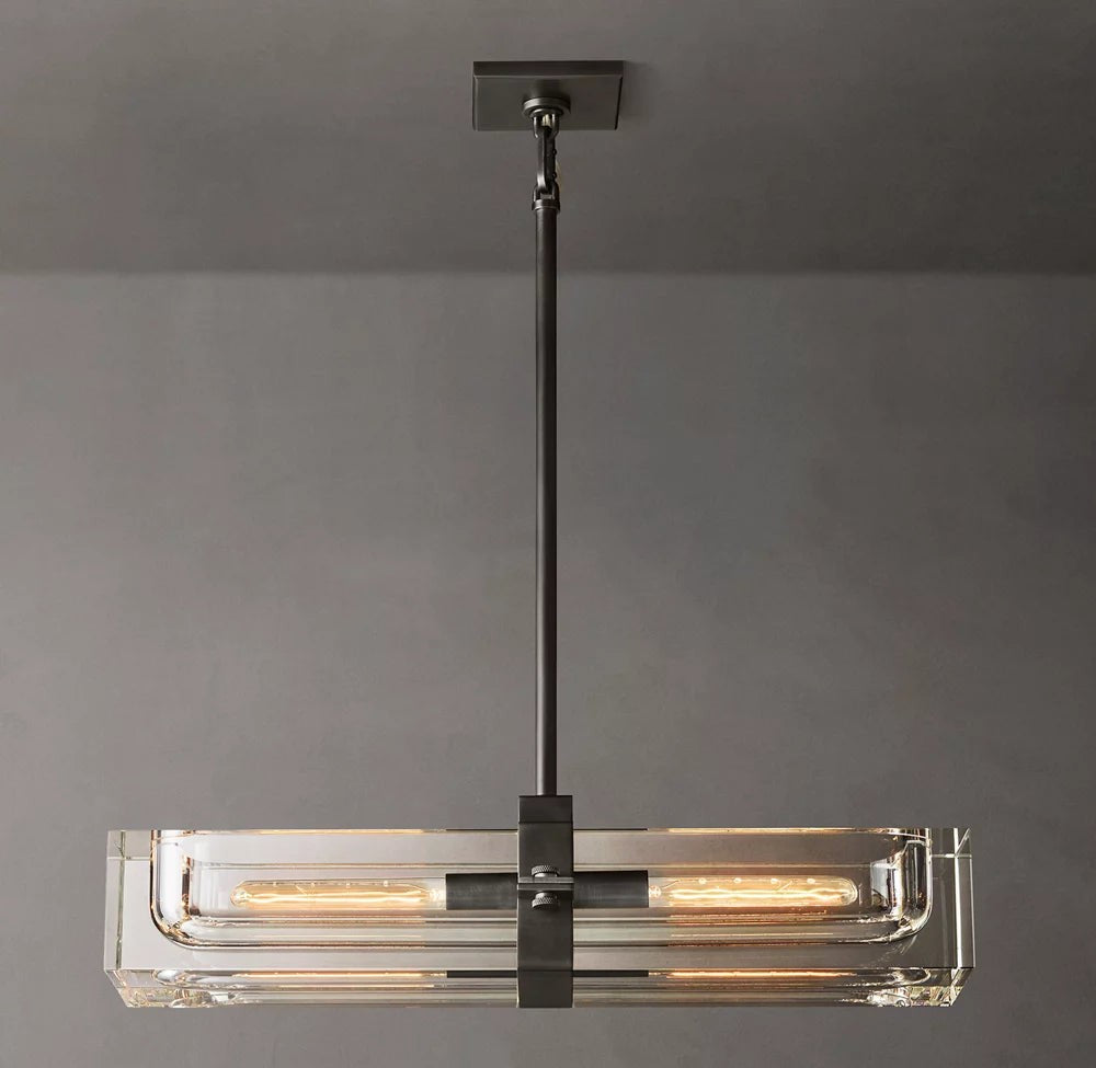 Savile Linear Crystal Chandelier 24"