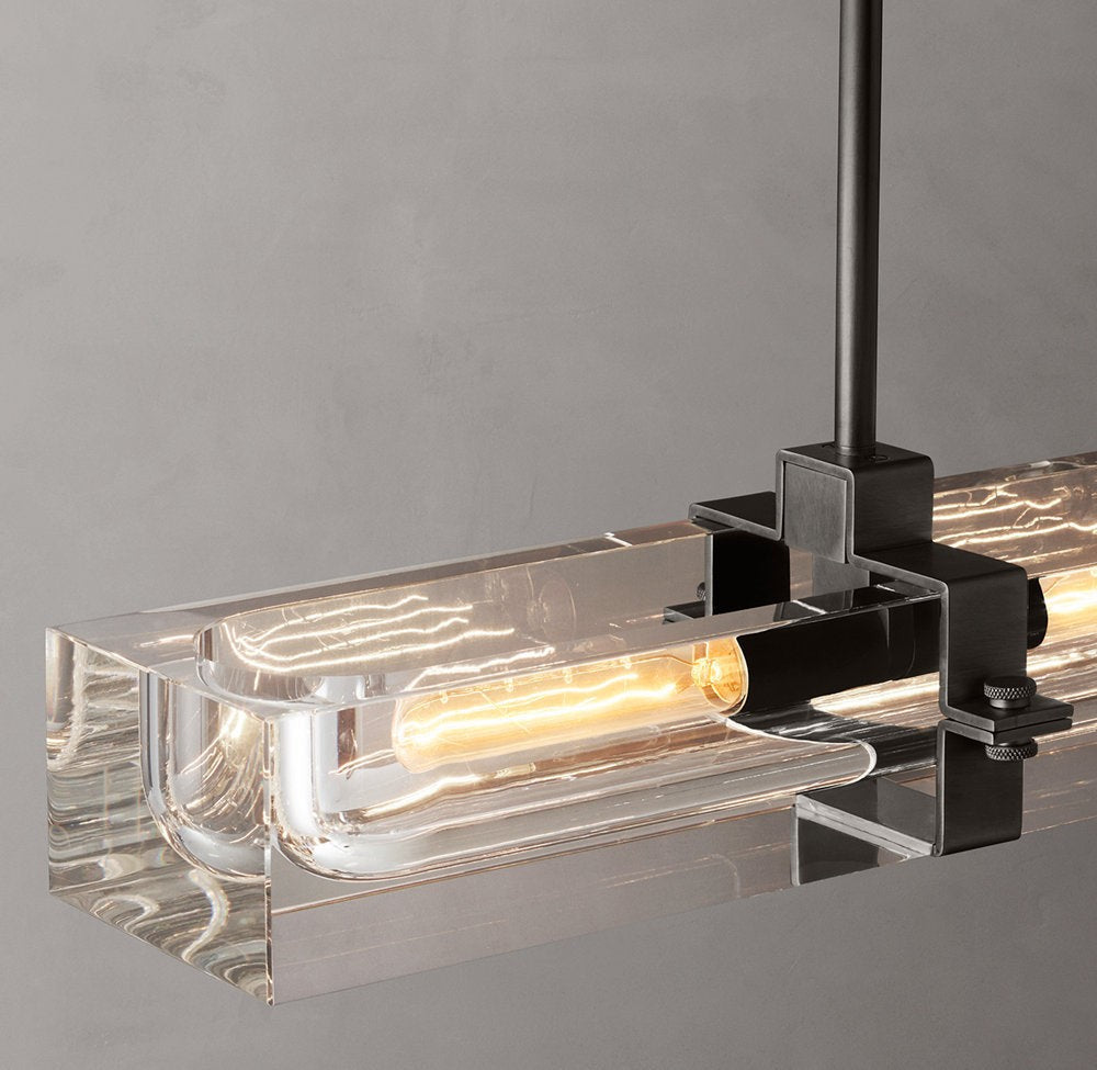 Savile Linear Crystal Chandelier 24"