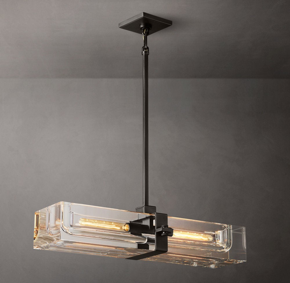 Savile Linear Crystal Chandelier 24"