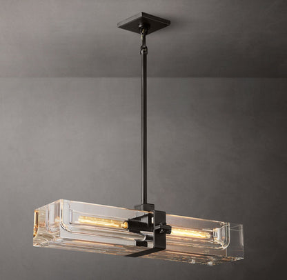 Savile Linear Crystal Chandelier 24"