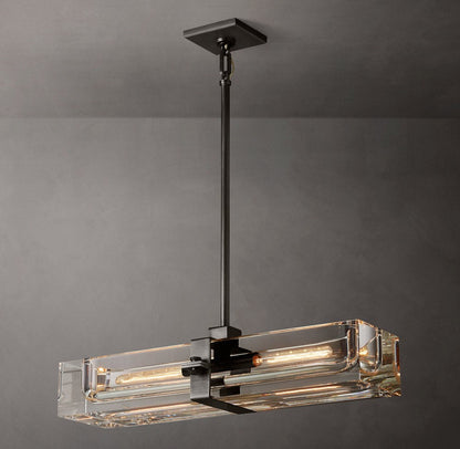 Savile Linear Crystal Chandelier 24"