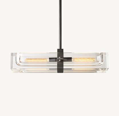 Savile Linear Crystal Chandelier 24"