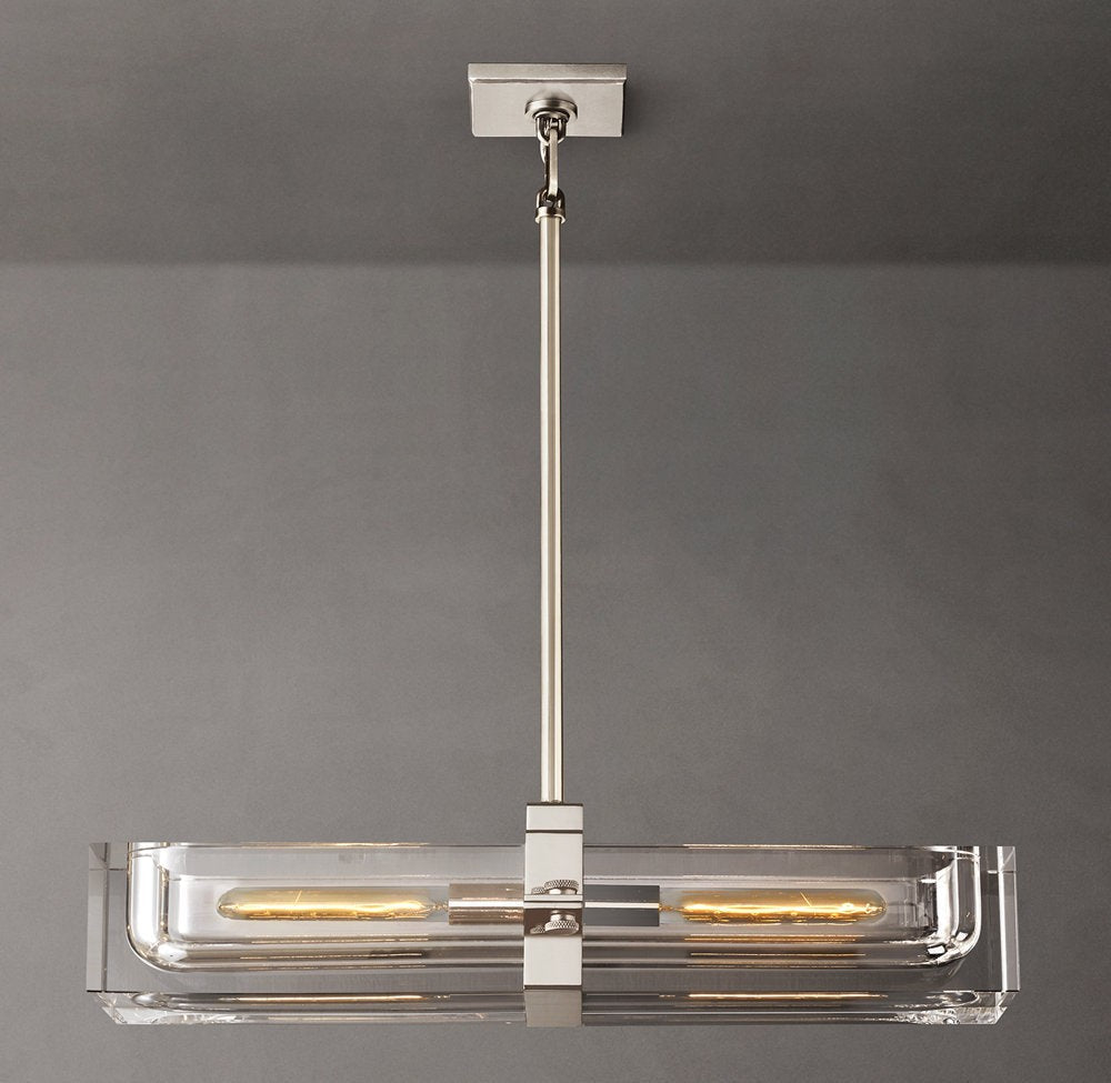 Savile Linear Crystal Chandelier 24"