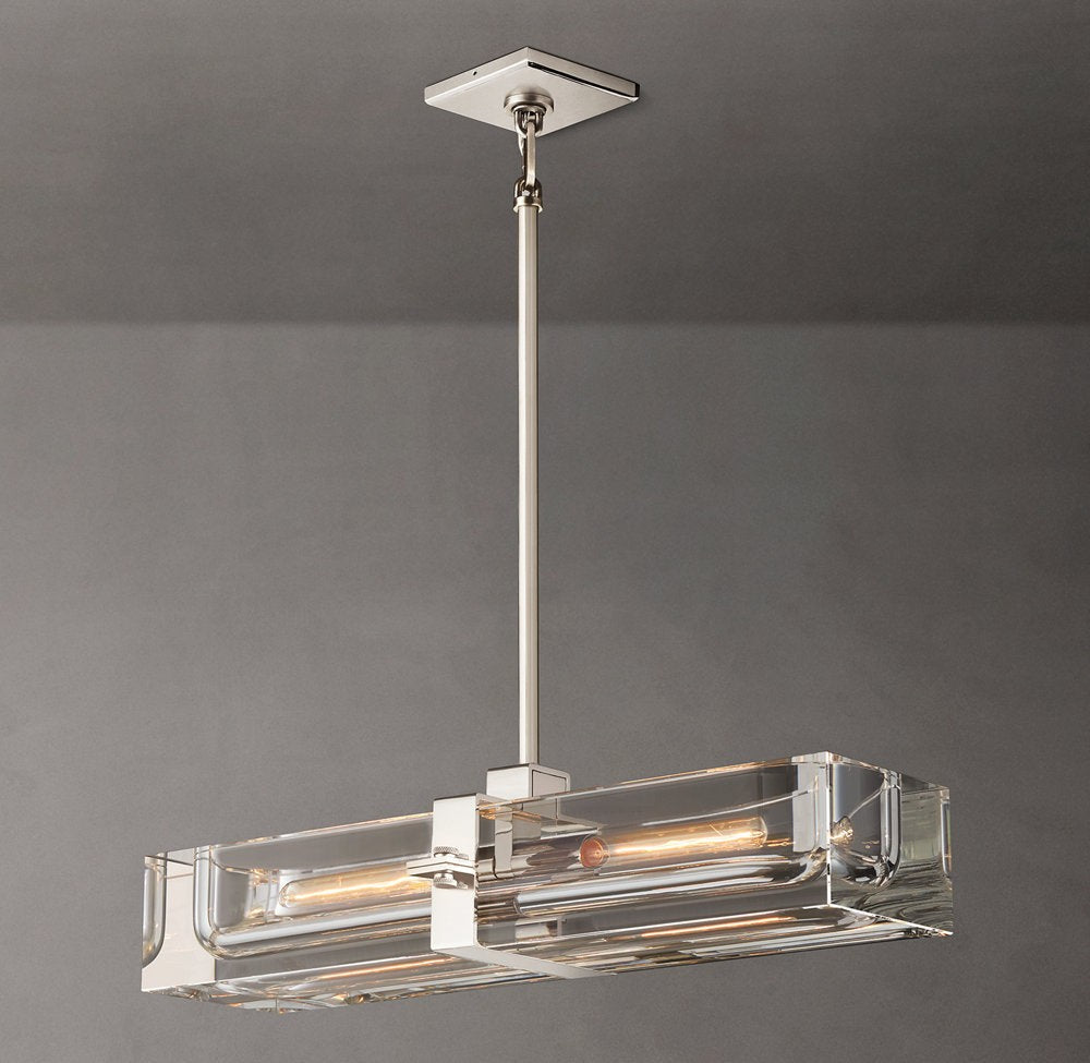 Savile Linear Crystal Chandelier 24"