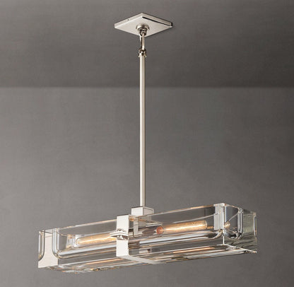 Savile Linear Crystal Chandelier 24"