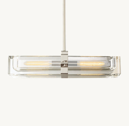 Savile Linear Crystal Chandelier 24"