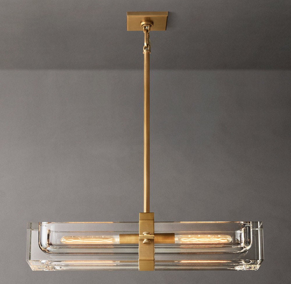 Savile Linear Crystal Chandelier 24"