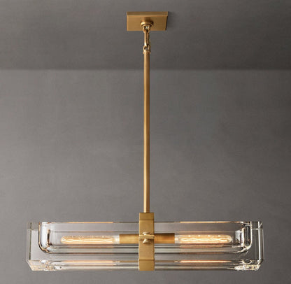 Savile Linear Crystal Chandelier 24"
