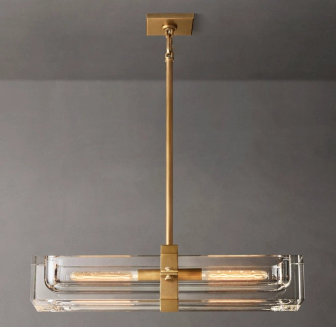 Savile Linear Crystal Chandelier 24"