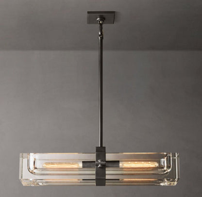 Savile Linear Crystal Chandelier 24"