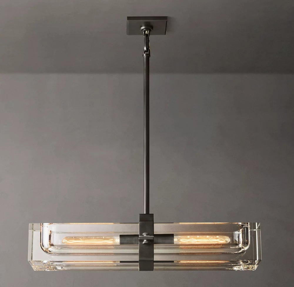 Savile Linear Crystal Chandelier 24"